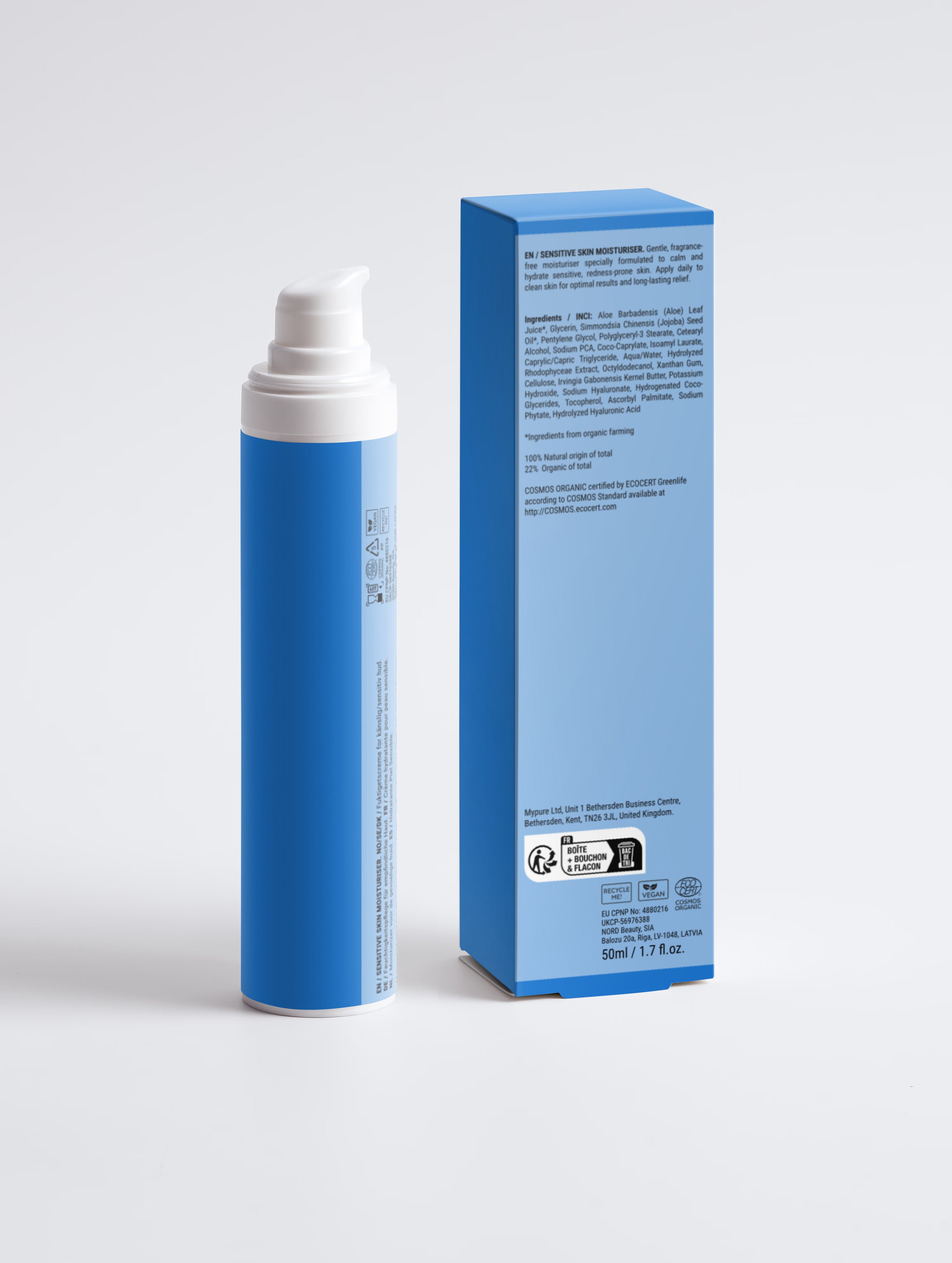 Sensitive Skin Moisturiser, Fragrance Free